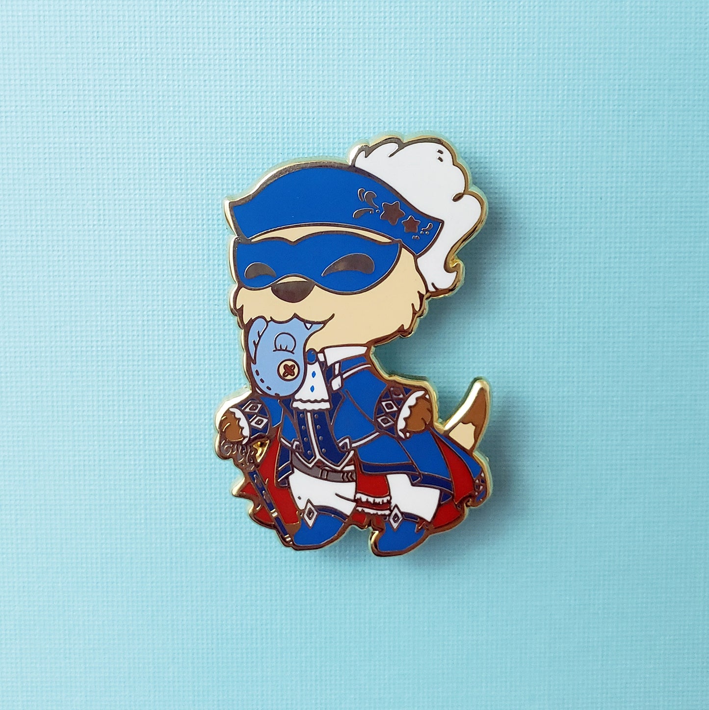Warriors of Cute S1 Blue Mage Enamel Pin