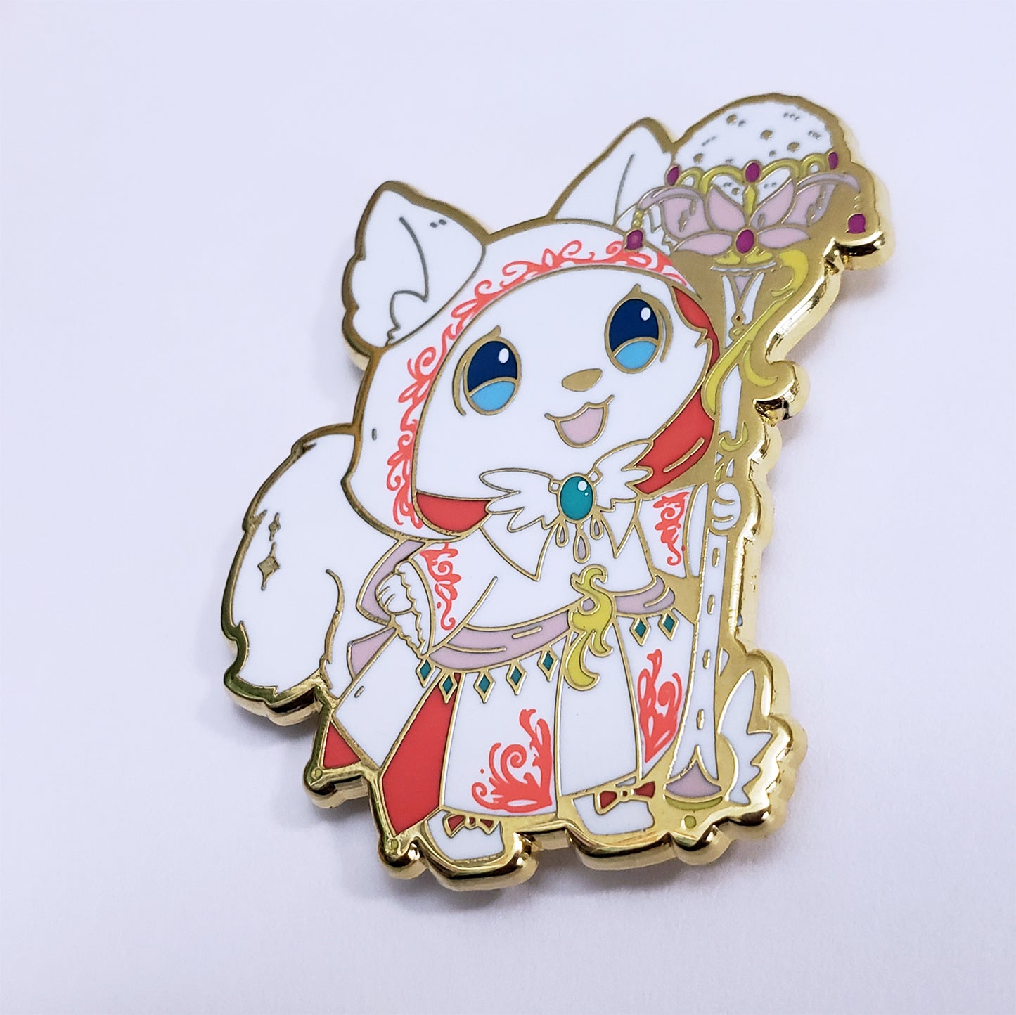 Warriors of Cute S1 White Mage Enamel Pin