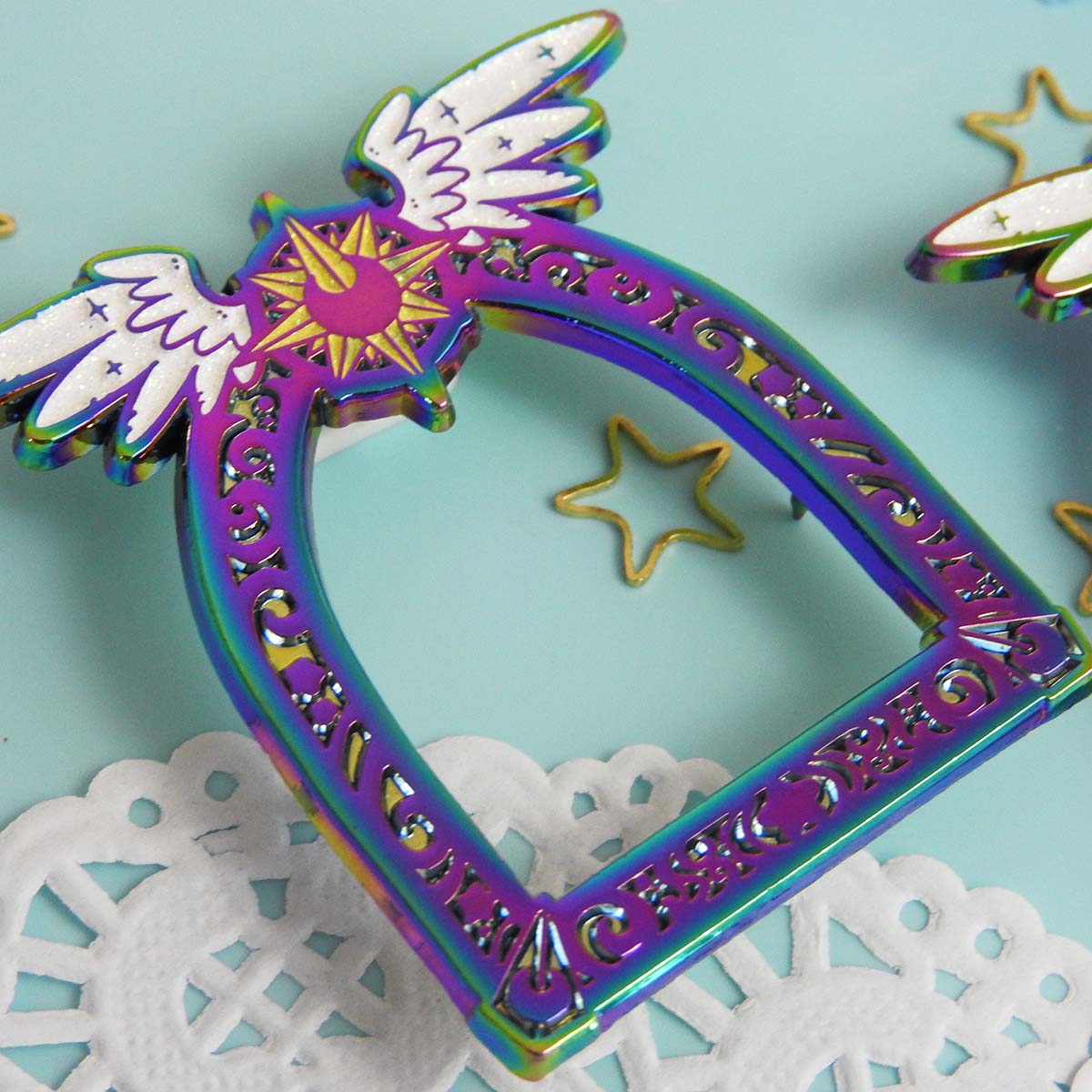 Moonlight Magic Celestial Gateway Enamel Pin