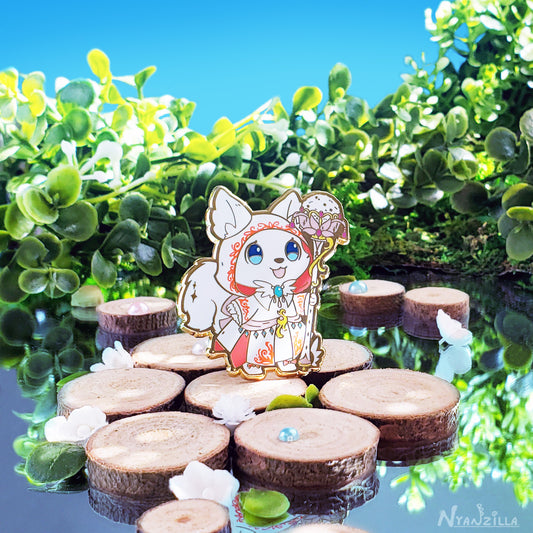 Warriors of Cute S1 White Mage Enamel Pin