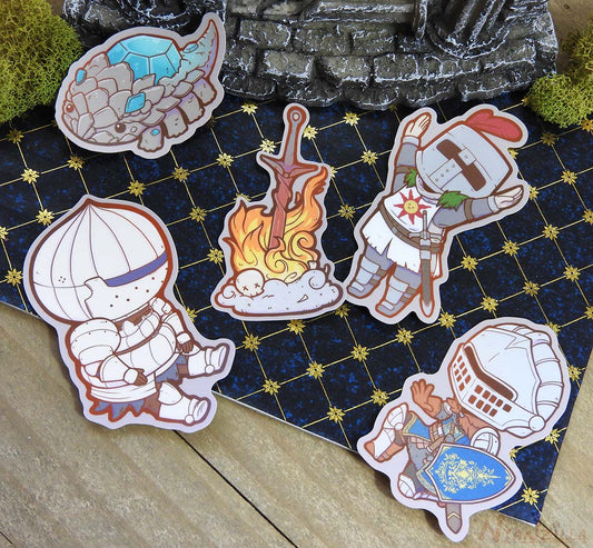 Bonfire Lit: Chibi Dark Souls Sticker Pack