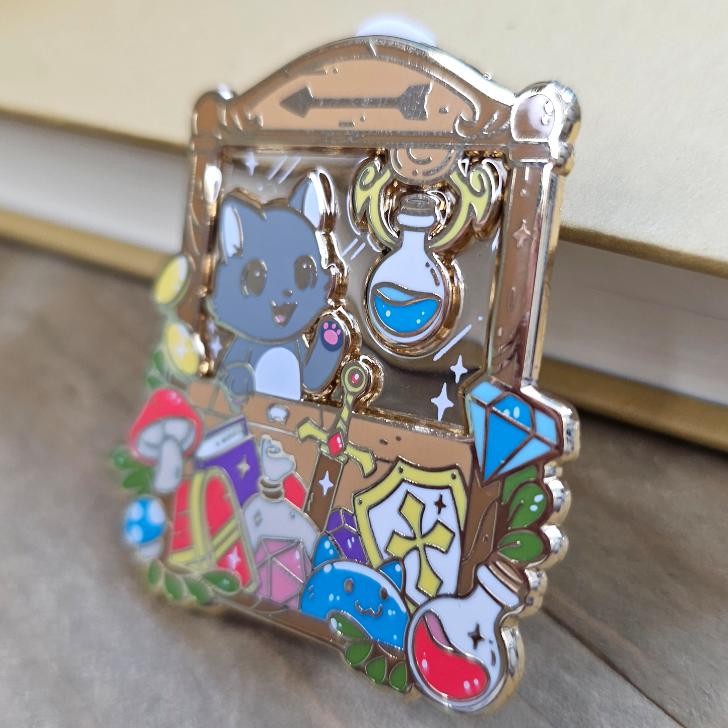 DnD Item Claw Machine Enamel Pin