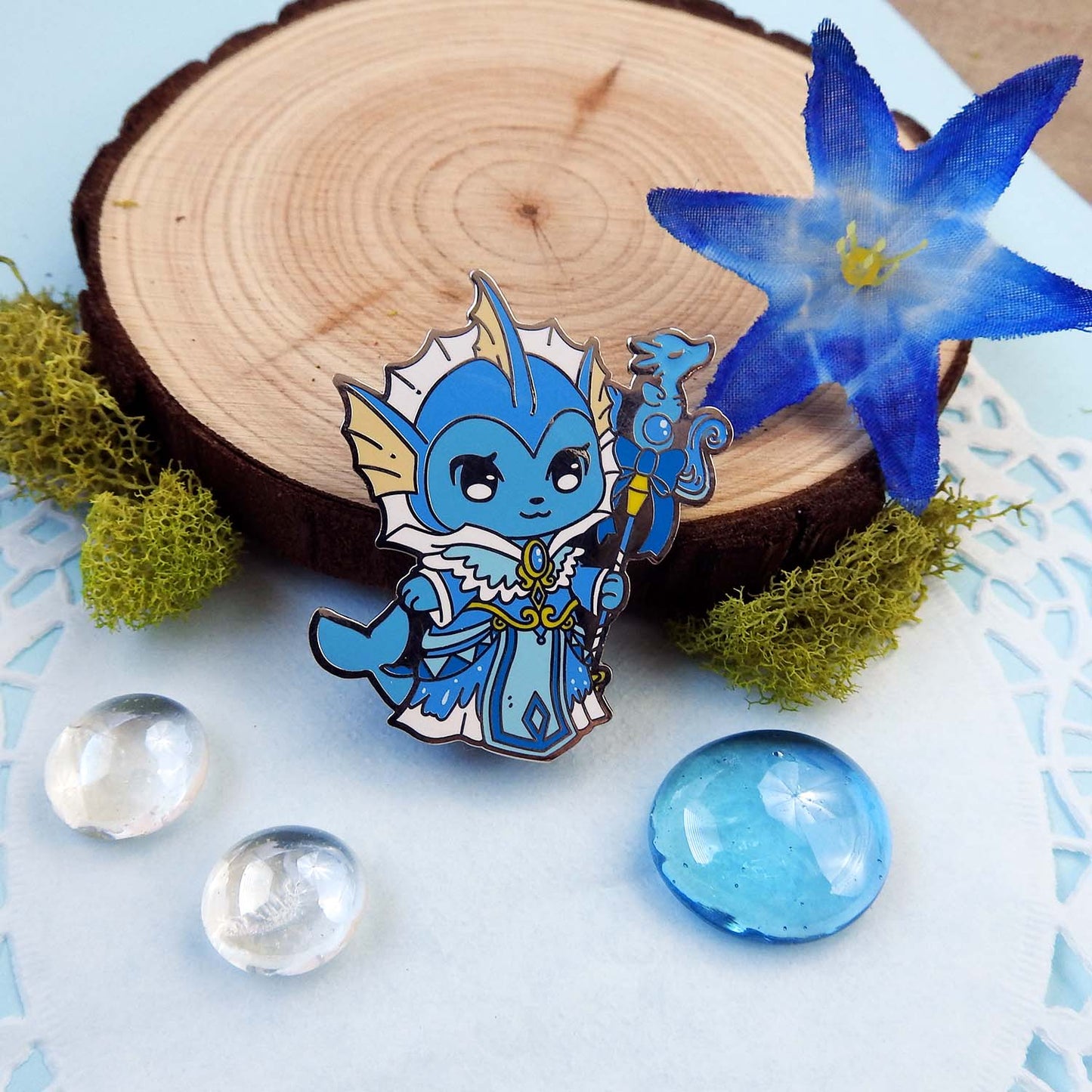 Elementalist Hydro Mage Oopsie Enamel Pin