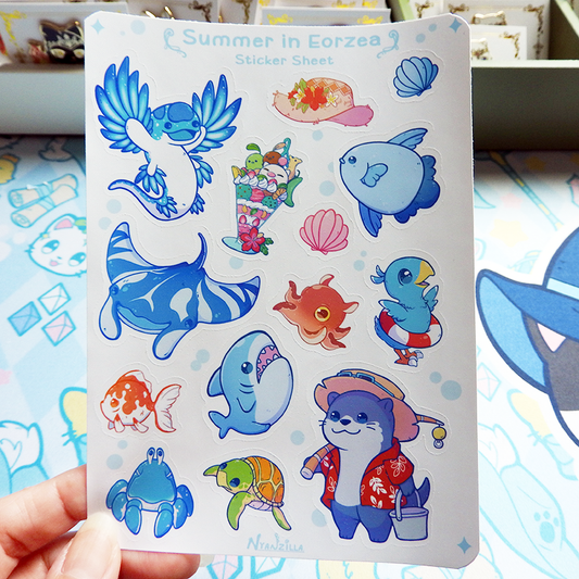 A Day in Eorzea: Summer Fun Sticker Sheet