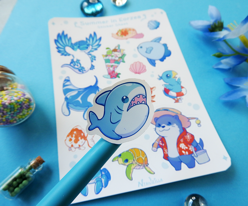 A Day in Eorzea: Summer Fun Sticker Sheet