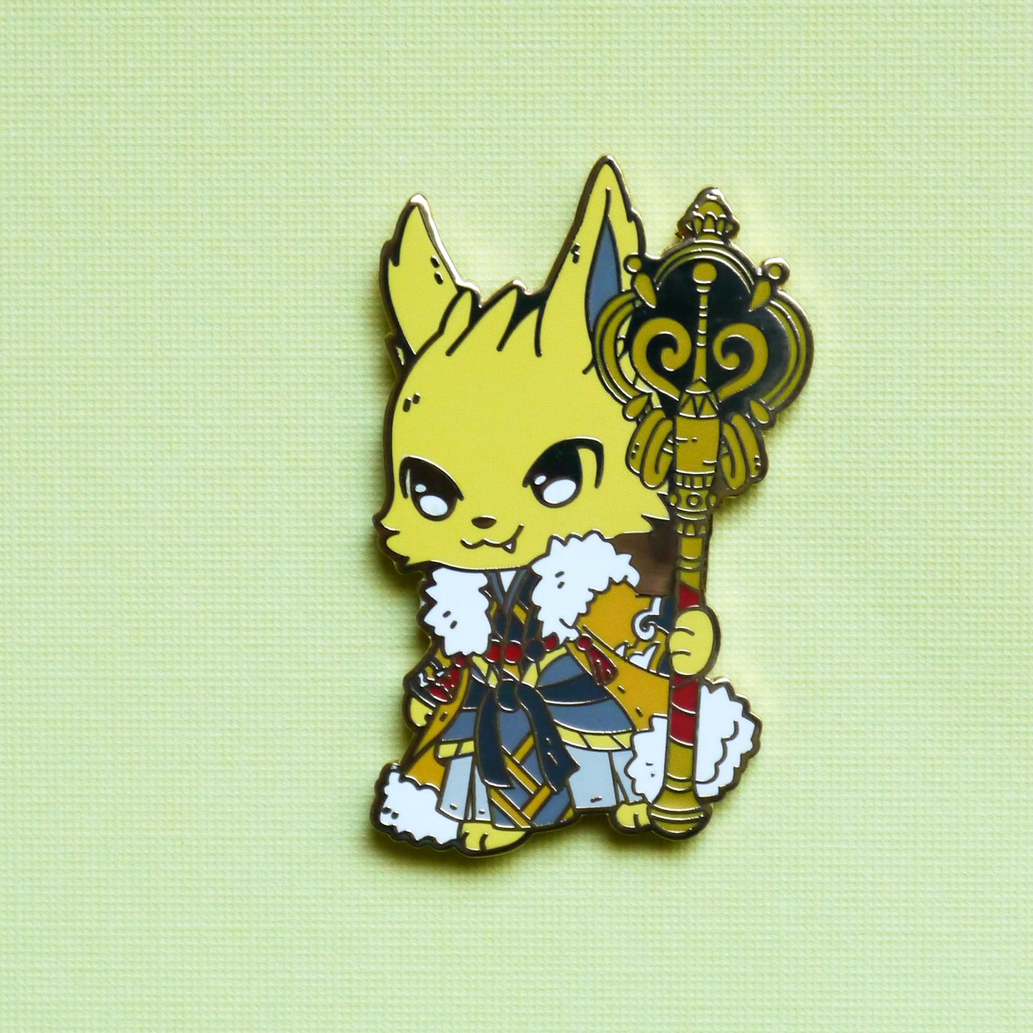 Elementalist Stormcaller Thunder Mage Enamel Pin