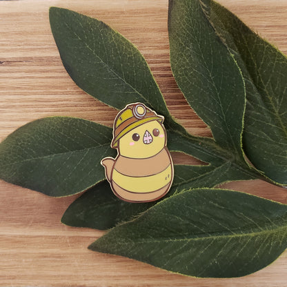Behelmeted Serpent Ronka Enamel Pin
