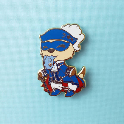 Warriors of Cute S1 Blue Mage Enamel Pin