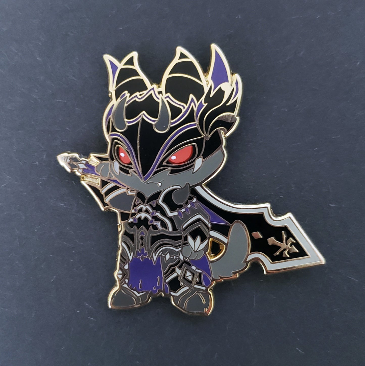 Warriors of Cute S1 Dark Knight Enamel Pin