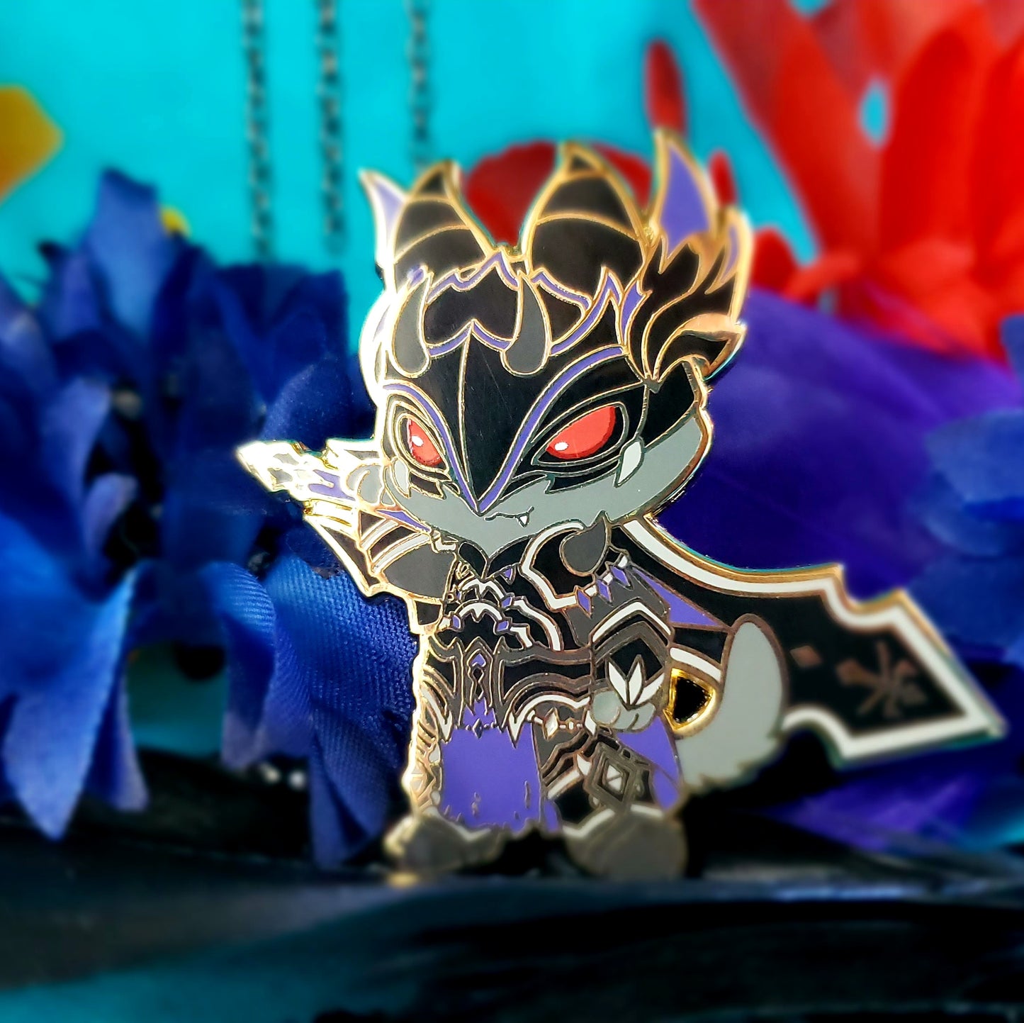 Warriors of Cute S1 Dark Knight Enamel Pin