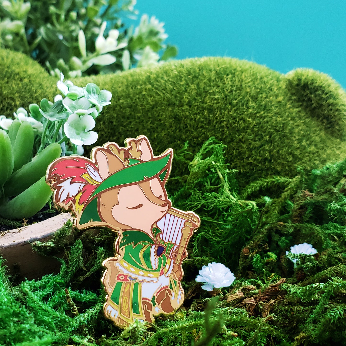 Warriors of Cute S1 Bard Deer Enamel Pin