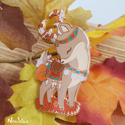 Fall Deer Mount Enamel Pin