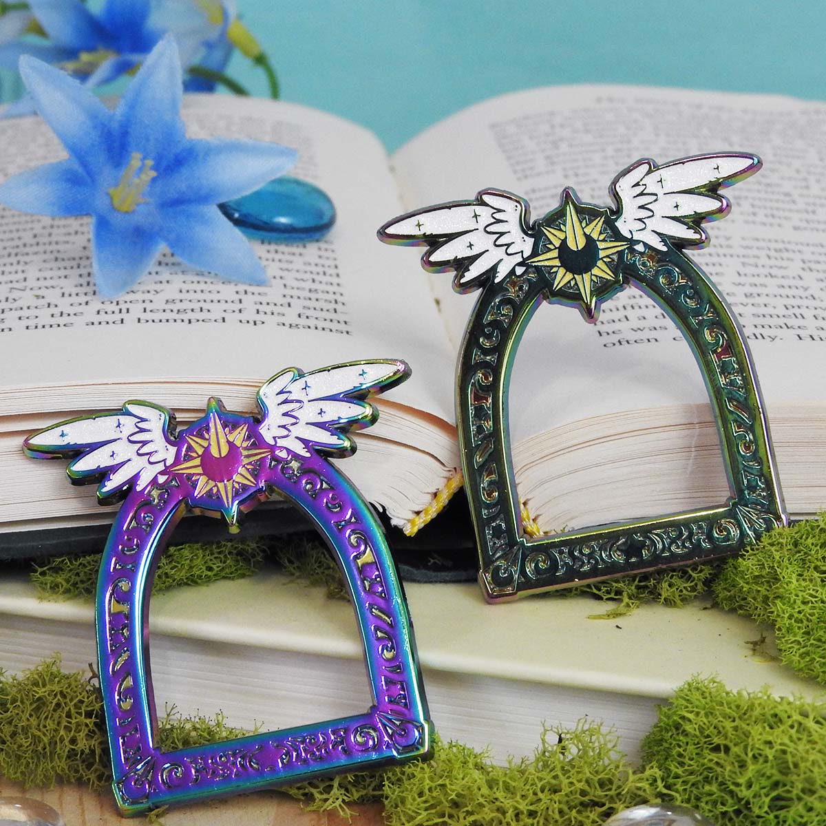 Moonlight Magic Celestial Gateway Enamel Pin