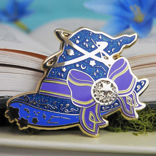 Moonlight Magic Celestial Hat Enamel Pin