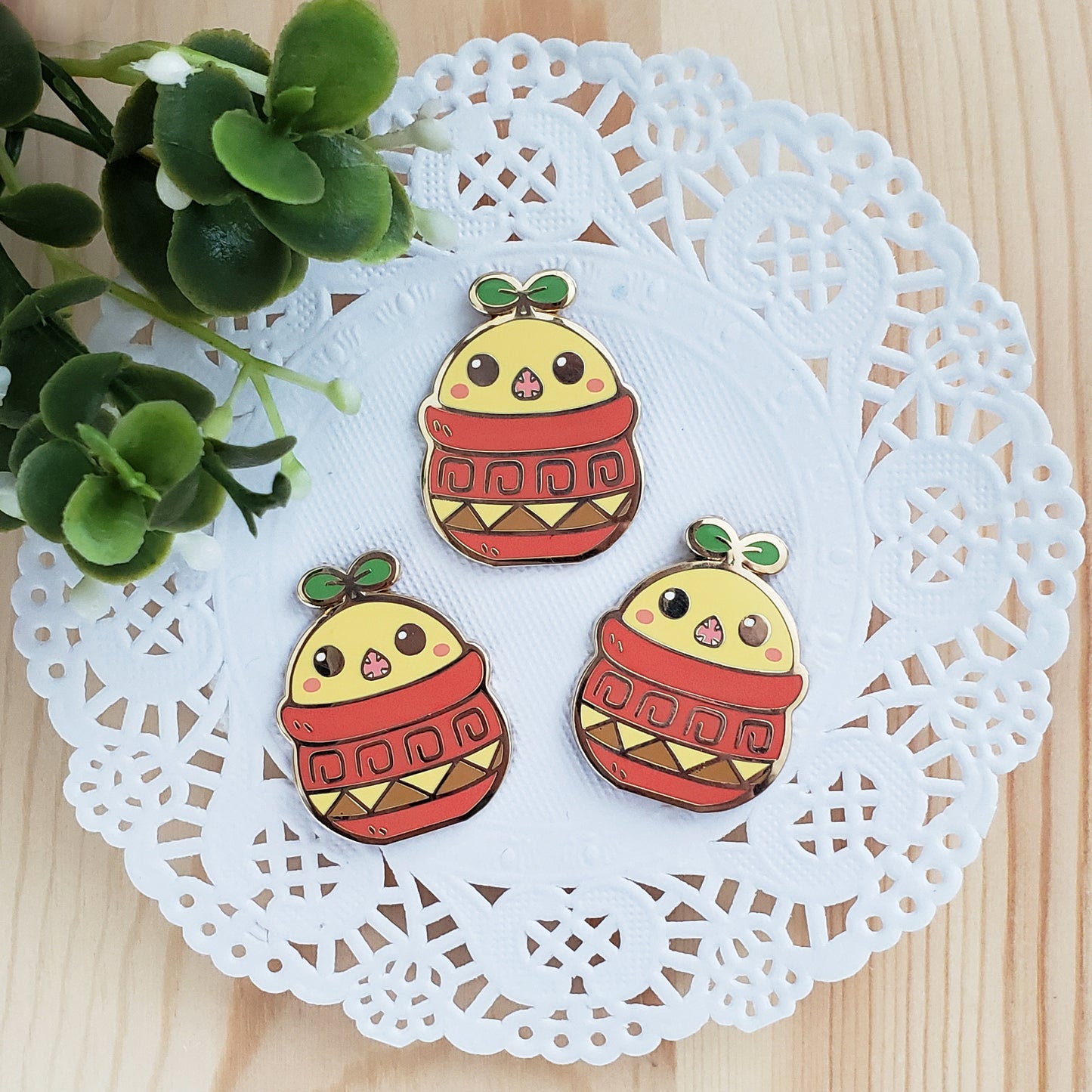 Potted Ronka Enamel Pin