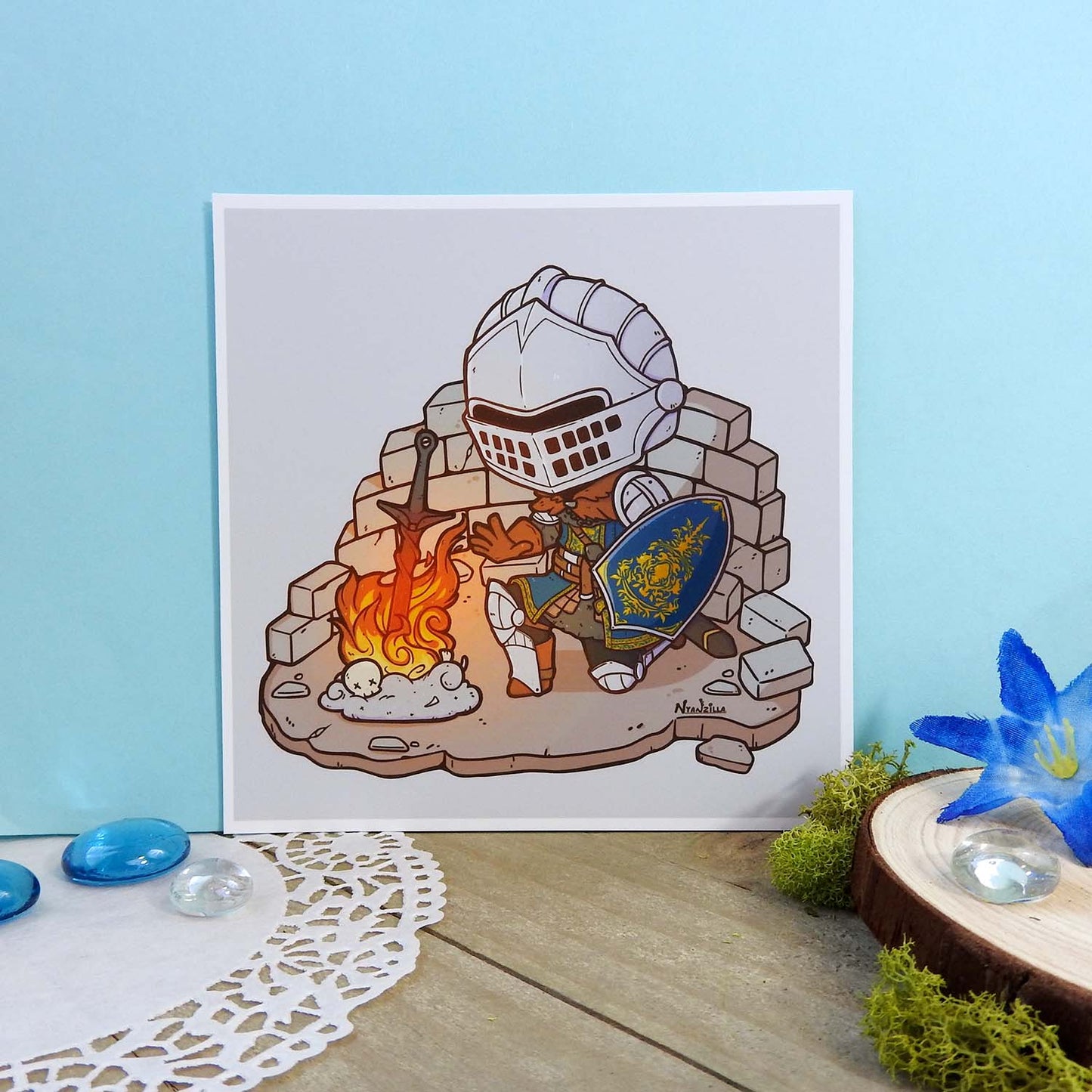 Bonfire Lit Art Print