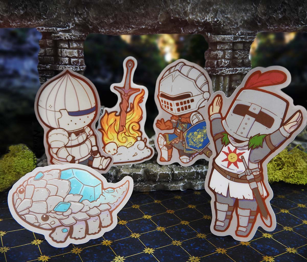 Bonfire Lit: Chibi Dark Souls Sticker Pack