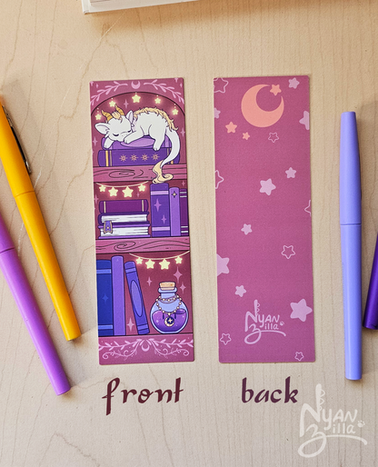 Arcane Library Sleeping Dragon Laminated Bookmark