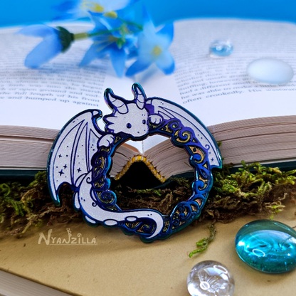Magical Dragon Frame Fantasy Enamel Pin