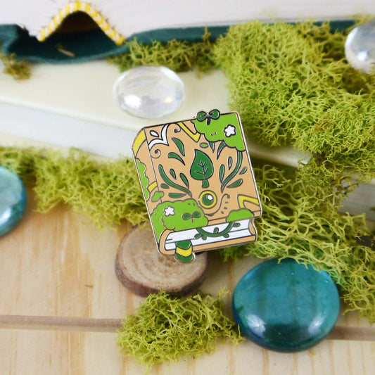 Elementalist Druid Grimoire Enamel Pin