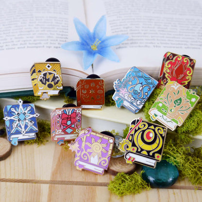 Elementalist Storm Caller Grimoire Mini Enamel Pin