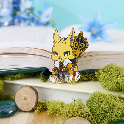 Elementalist Stormcaller Thunder Mage Enamel Pin