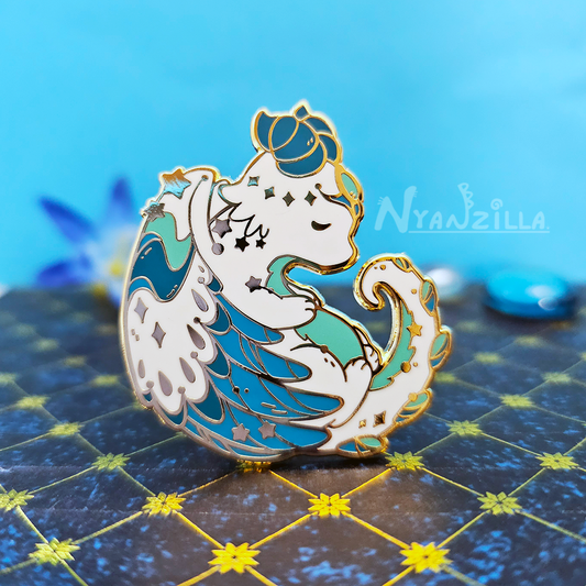 Stargazers' Dream Galaxy Light Dragon Enamel Pin