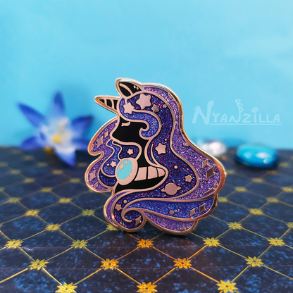 Stargazers' Dream Galaxy Night Unicorn Enamel Pin
