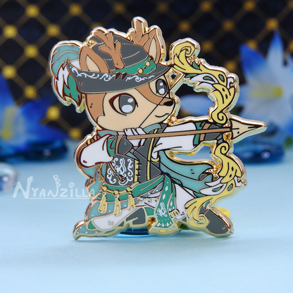 Warriors of Cute Season 2 Regal Bard Enamel Pin