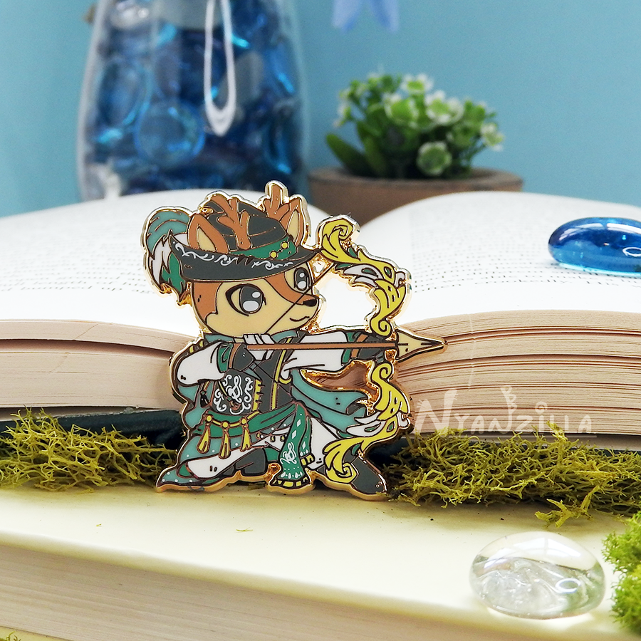 Warriors of Cute Regal Bard B-Grade Enamel Pin