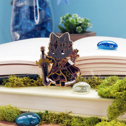 Warriors of Cute Regal Dark Knight B-Grade Enamel Pin