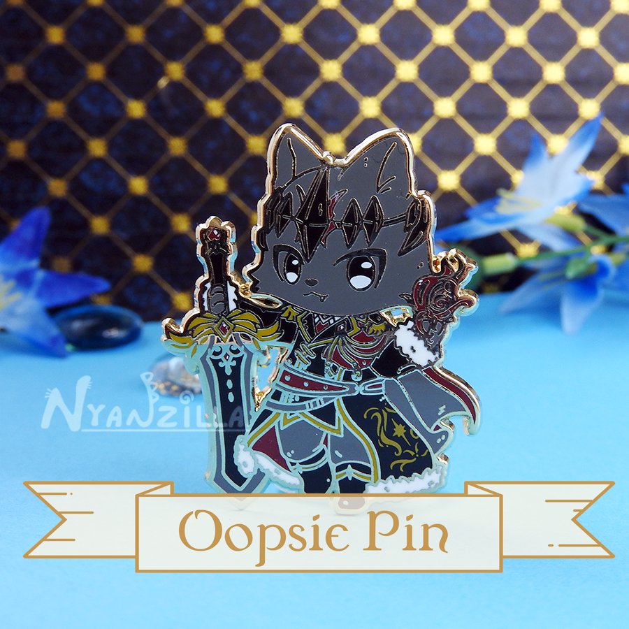 Warriors of Cute Regal Dark Knight Oopsie Enamel Pin