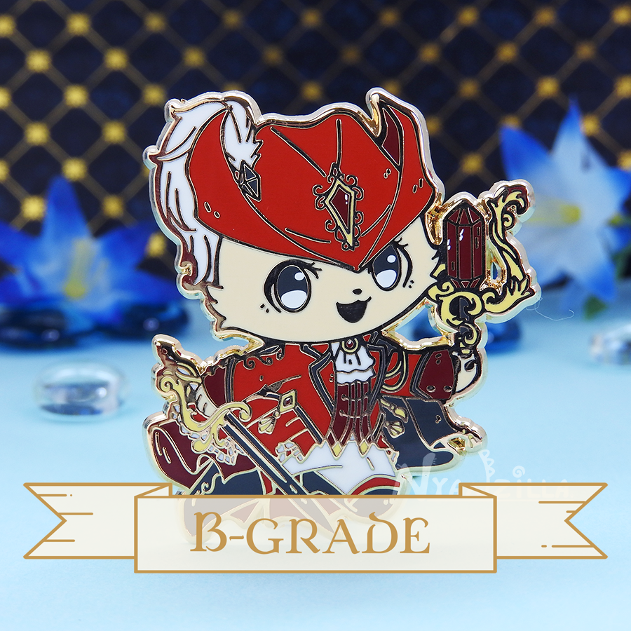 Warriors of Cute Regal Red Mage B-Grade Enamel Pin