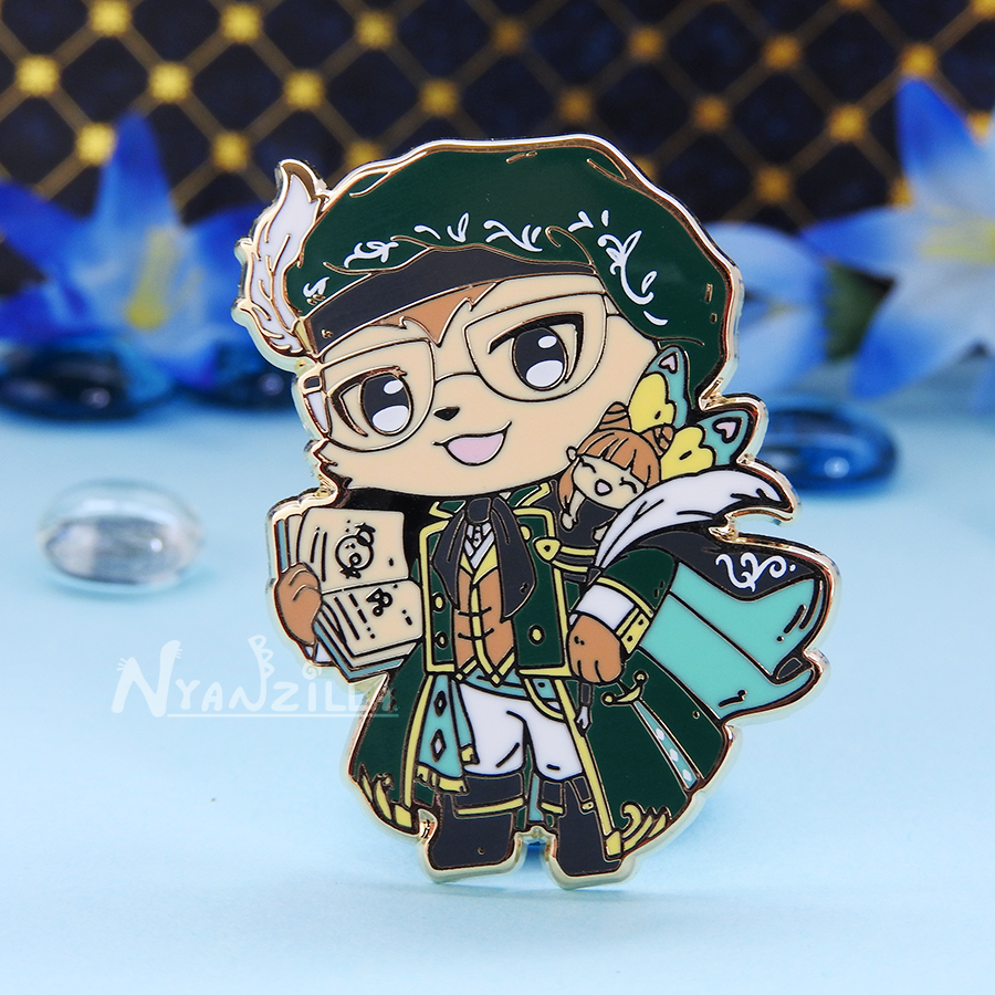 Warriors of Cute Regal Scholar Enamel Pin