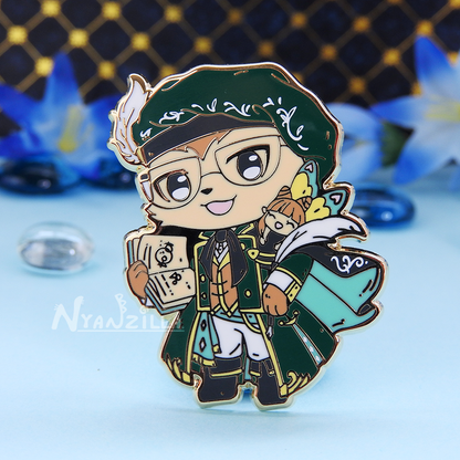 Warriors of Cute Regal Scholar Enamel Pin