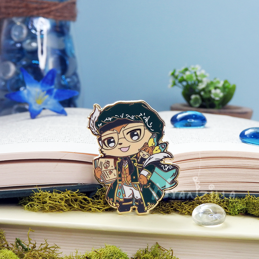 Warriors of Cute Regal Scholar B-Grade Enamel Pin