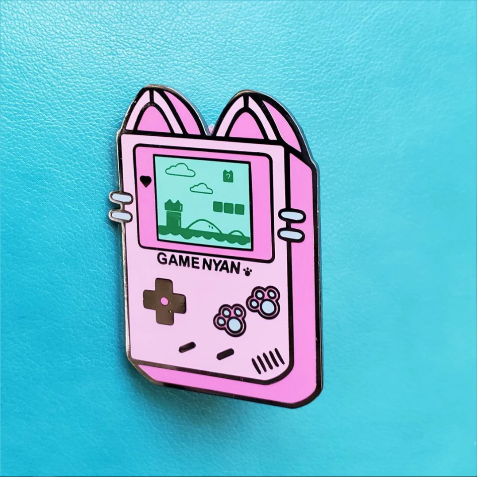 GameNyan Kitty Arcade Retro Enamel Pin