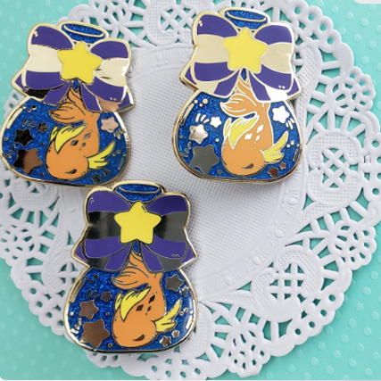 Stargazers' Dream Goldfish Enamel Pin