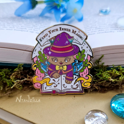Purple  Magical Cat Enamel Pin