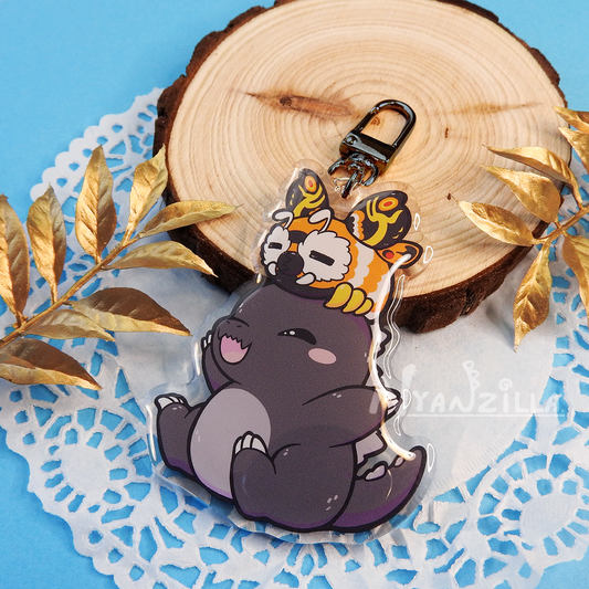 Kaiju Friendship Acrylic Keychain
