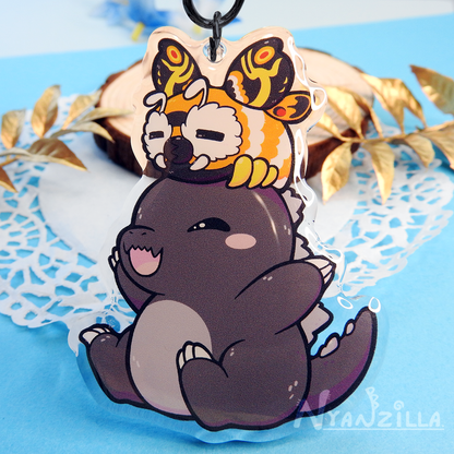 Kaiju Friendship Acrylic Keychain