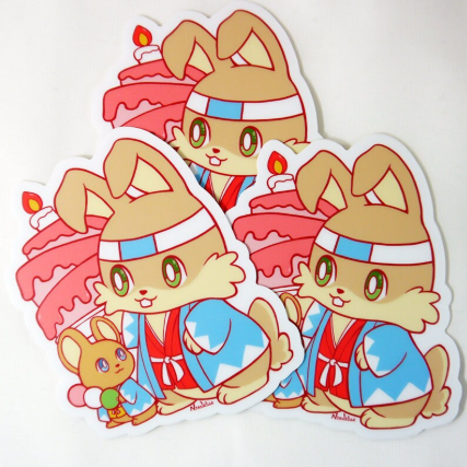 Alice in Kyoto Wonderland March Hare Matte Vinyl Sticker