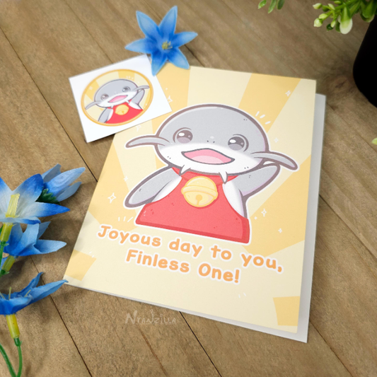 Joyous Day Namazu Greeting Card