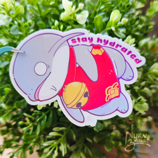 FFXIV Namazu Stay Hydrated Vinyl Sticker