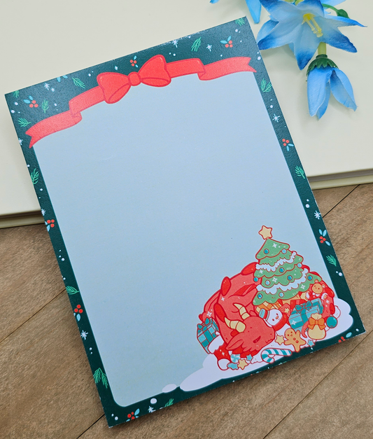 Merry CRITmas Dragon Notepad