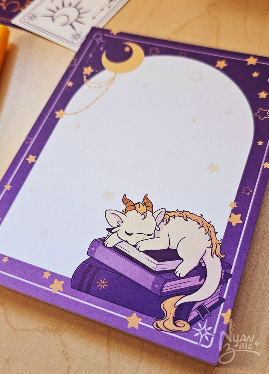 Arcane Library Sleeping Dragon Tear Away Notepad