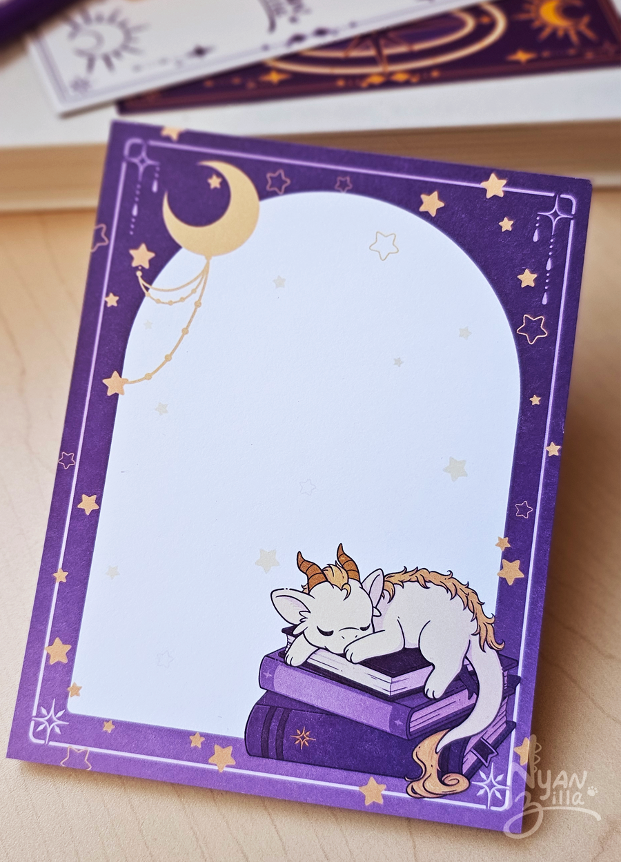 Arcane Library Sleeping Dragon Tear Away Notepad