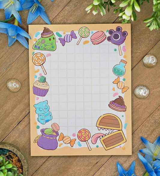 Sweet Loot Mimic Chest DnD Notepad