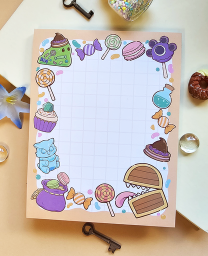 Sweet Loot Mimic Chest DnD Notepad