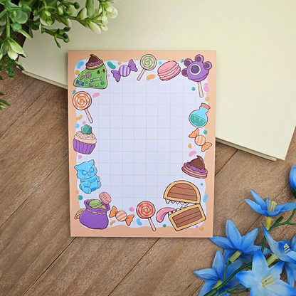 Sweet Loot Mimic Chest DnD Notepad